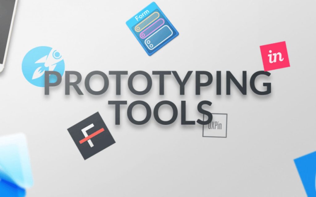 Designer using prototyping tool for UI design testing